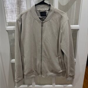 Men's Beige Bomber Jacket